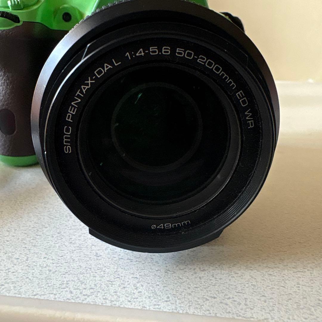 PENTAX K-50 レンズキット動作確認済み 保存再生確認済み 望遠レンズ付