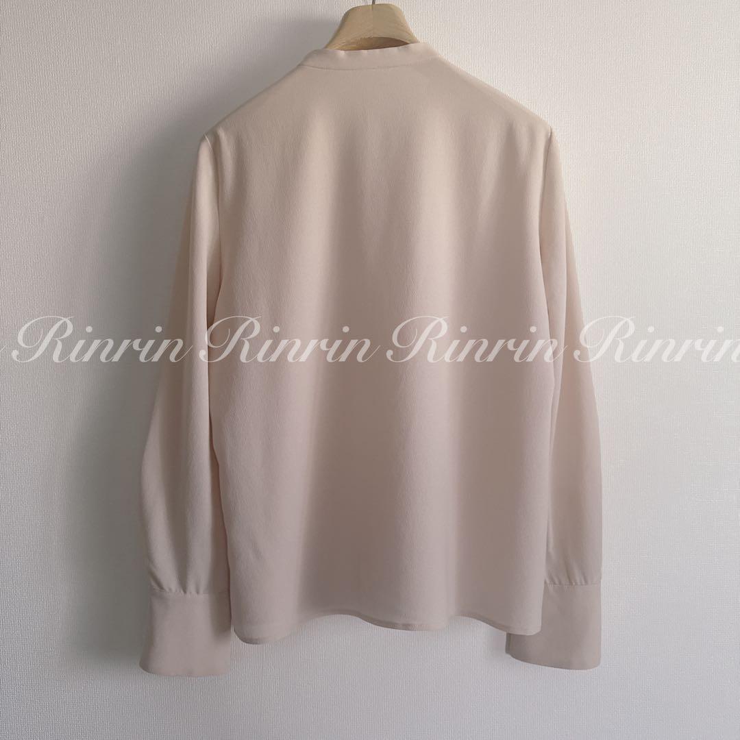 【美品】ANAYI ジョーゼットボウタイブラウス 38