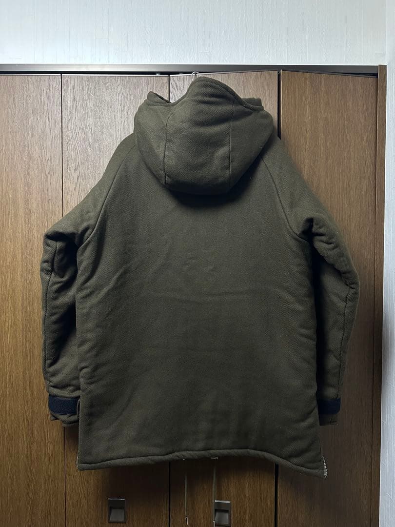 MLVINCE フード付きモッズコート XL オリーブグリーン