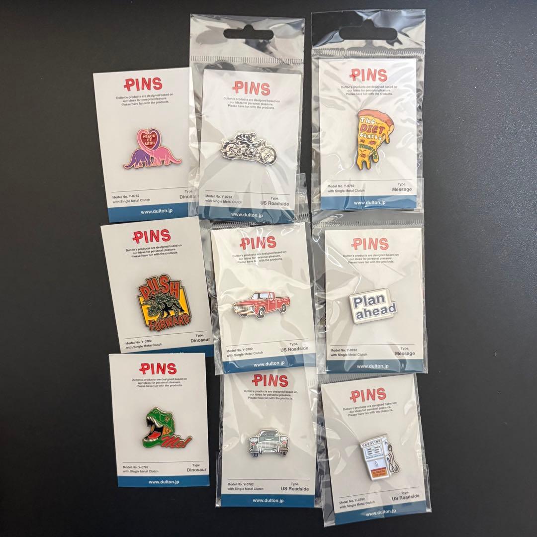 ダルトン　DULTON ピンズ・ピンバッジセット 9個 【美品・バラ売り可能】