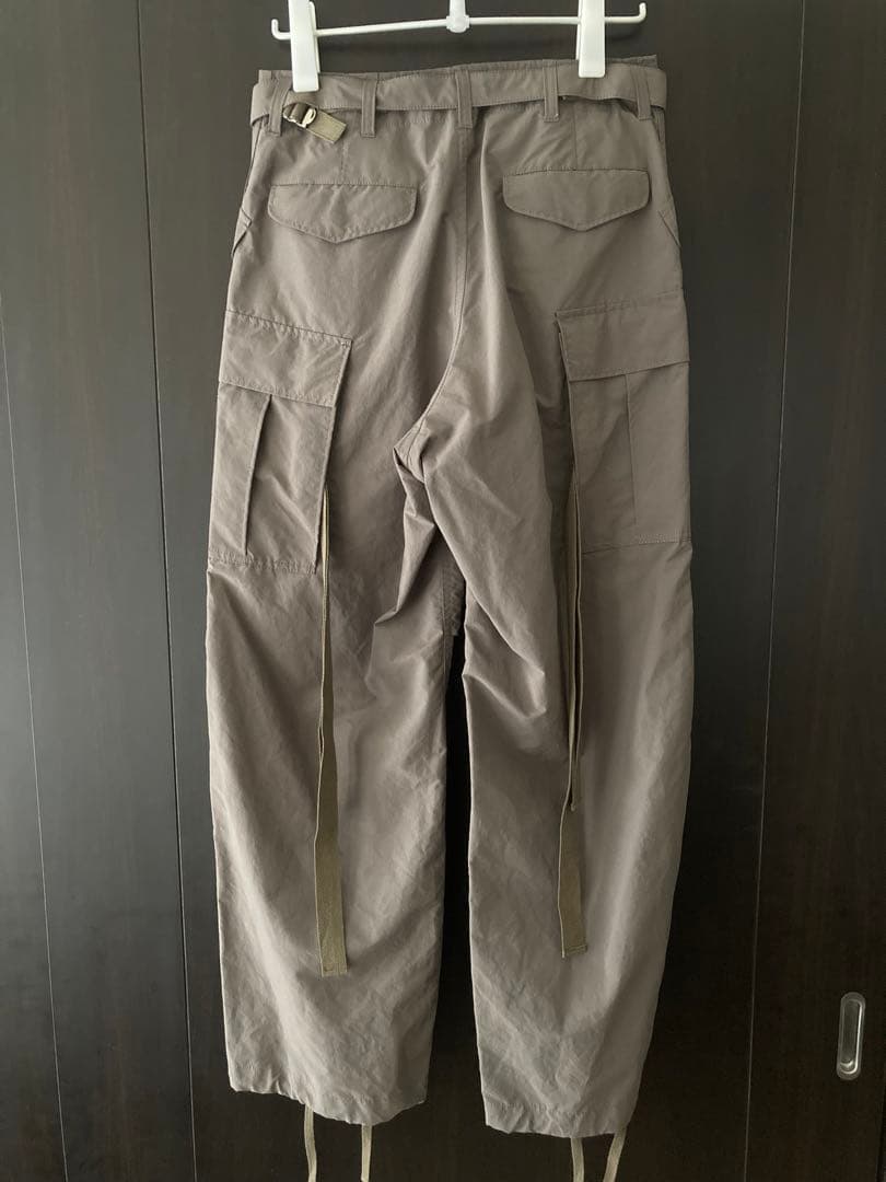 Sacai 23AW Matte Taffeta Pants カーゴパンツ　0
