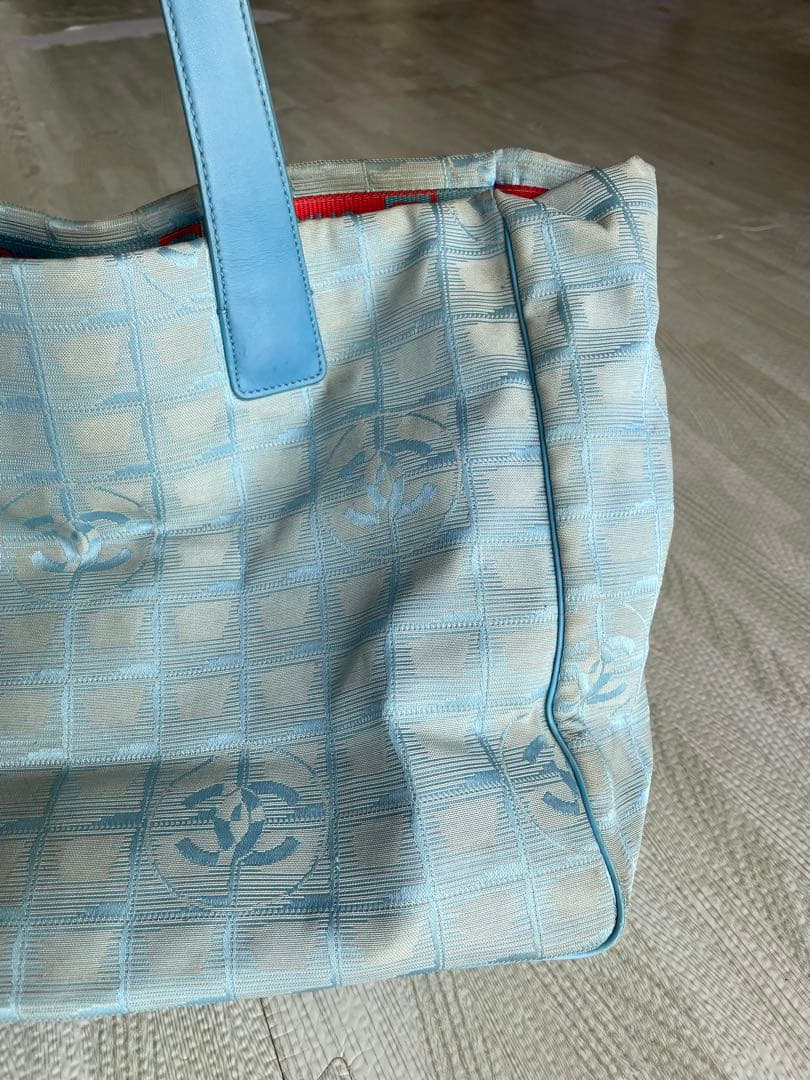 CHANEL シャネル　ニュートラベルライン　トートバッグ　ブルー