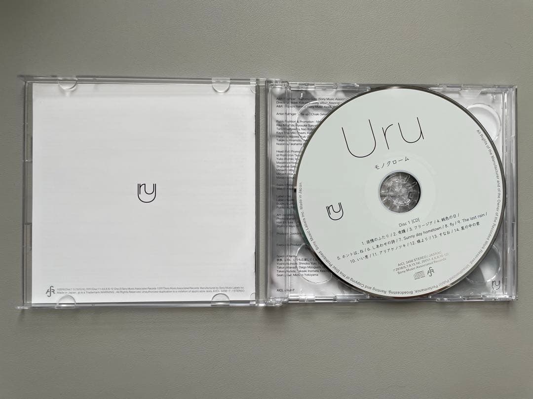 【2CD】Uru モノクローム 初回限定生産B