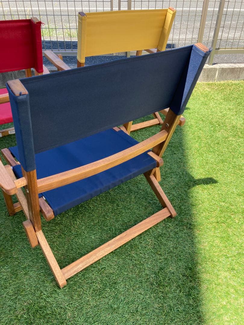 アウトドアチェア　4脚セット　キャンバス生地