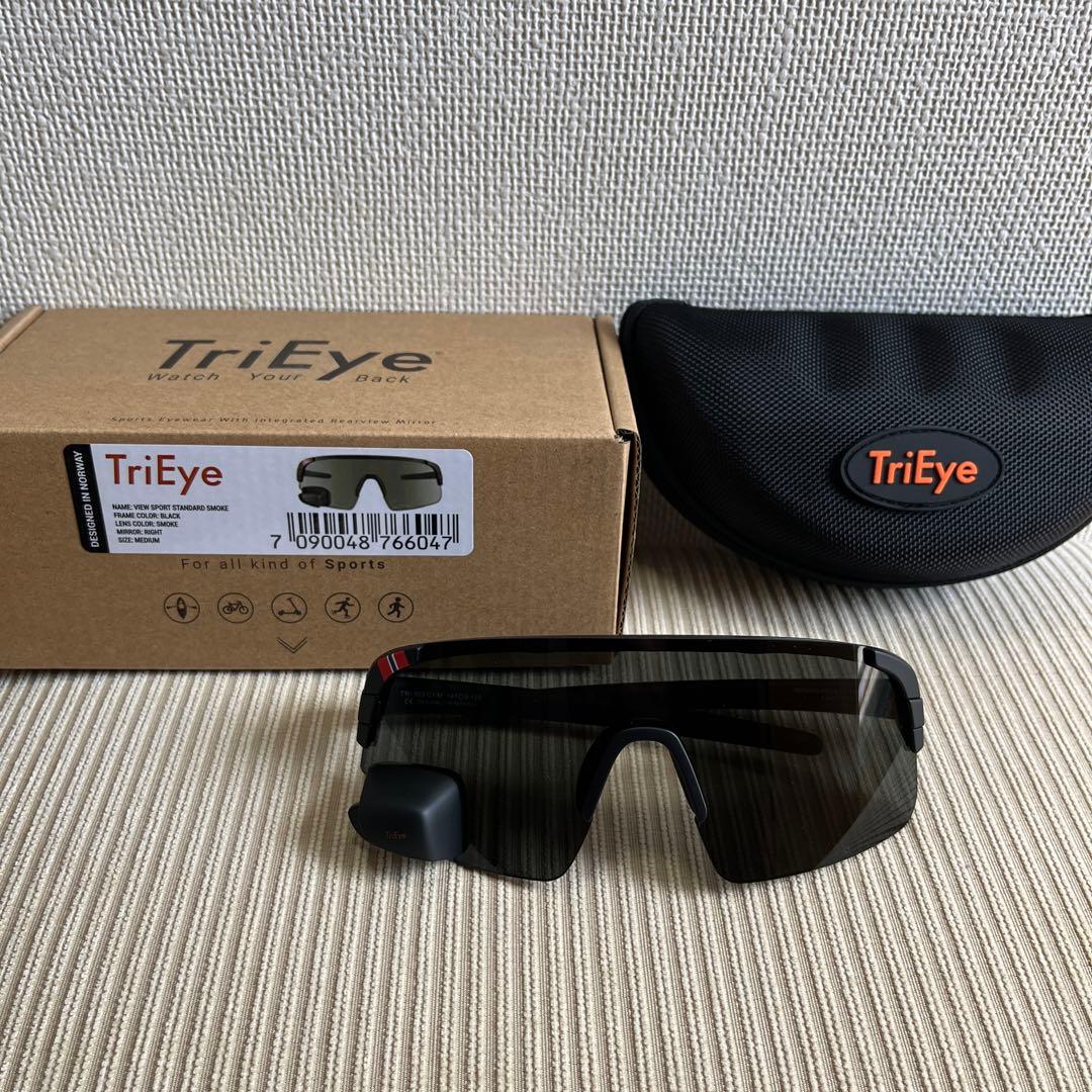 TriEye アイウェア サイクリングメガネ バックミラー付き