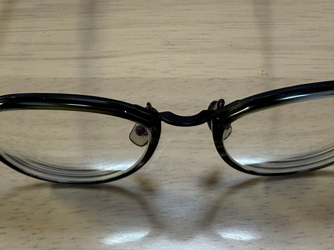 フォーナインズ 999.9 M-80 ミックスフレーム メガネ グリーンササ