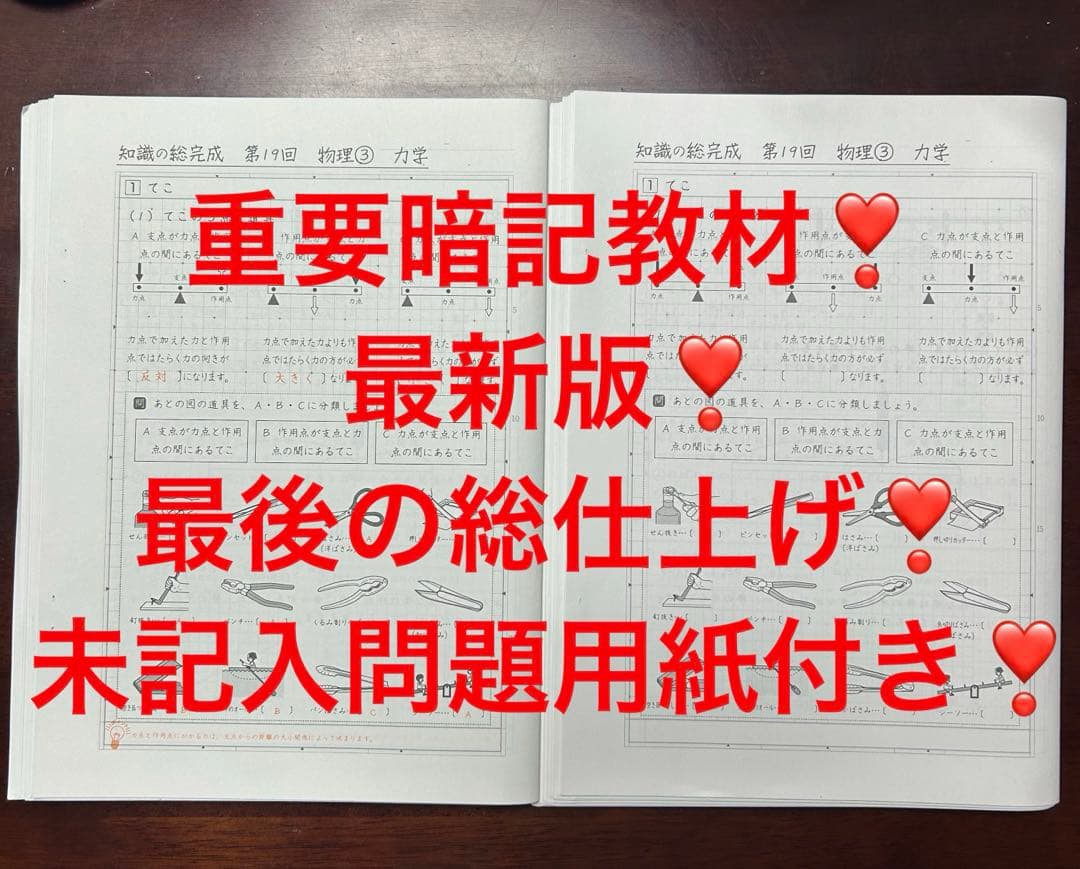 ㉓C サピックス　SAPIX 社会　知識の総完成　36回分　欠番なし　重要暗記