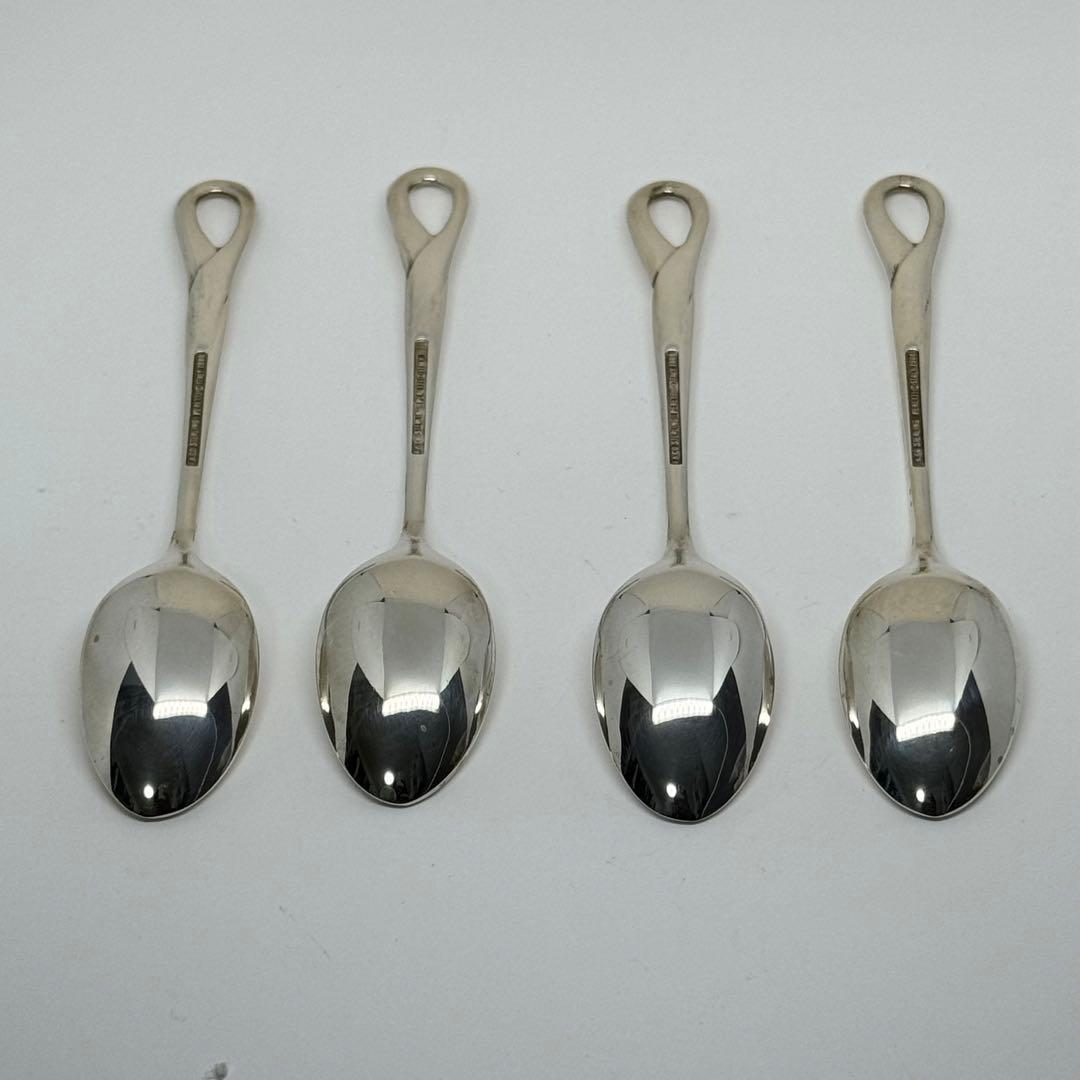 【希少】TIFFANY ティファニー 銀製 デミタス スプーン 4本 セット