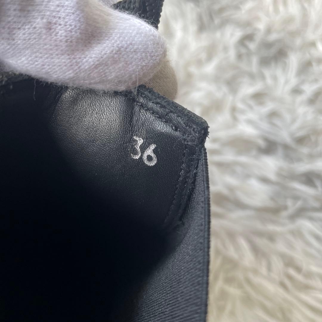 【ほぼ未使用】へリュー サイドゴアブーツ 36 ブラック