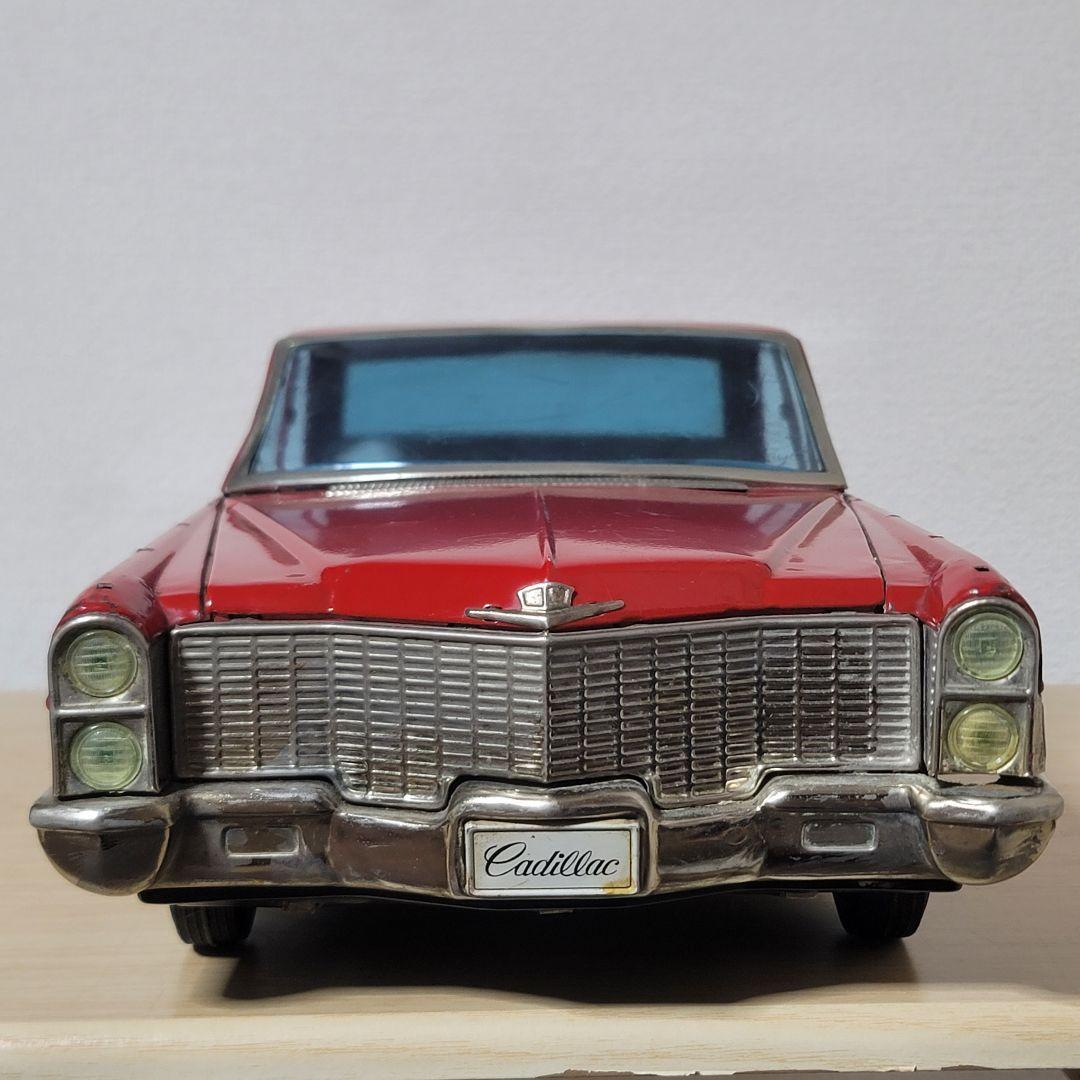 野村トーイ ブリキ キャデラック赤 65cm