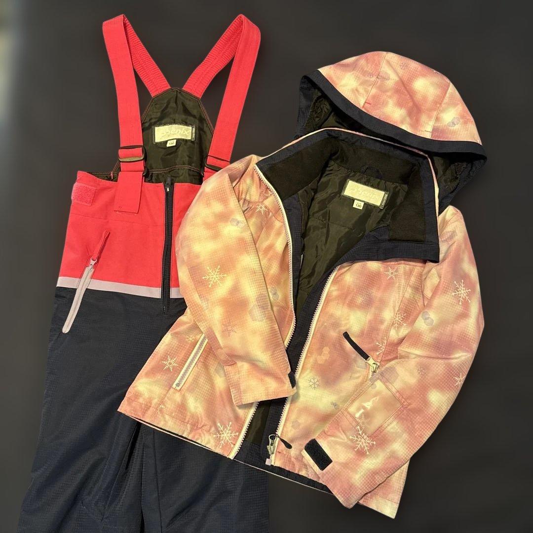 子ども用 キッズ　ピンク　紺　スキーウェア　130 phenix フェニックス