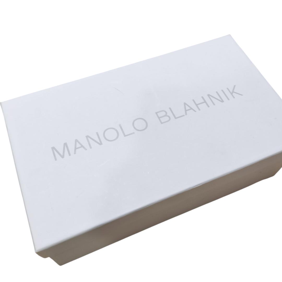 【美品・箱付き】マノロブラニク サンダル ミュール レッド 赤 22.5cm相当