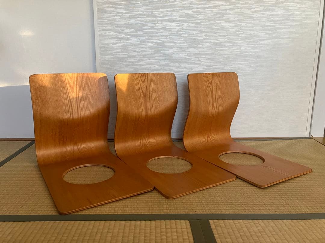 Tendo天童木工　座椅子 3脚セット