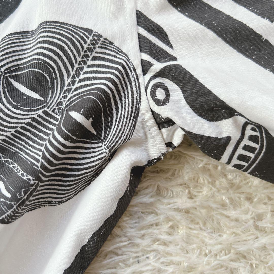 美品　ten ロンハーマン　アフリカンマスクプリントシャツ