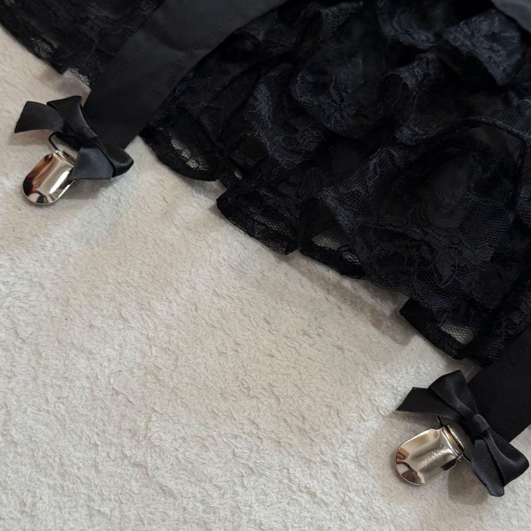 AVENCHUMU Buckle belt garter dress 黒 S