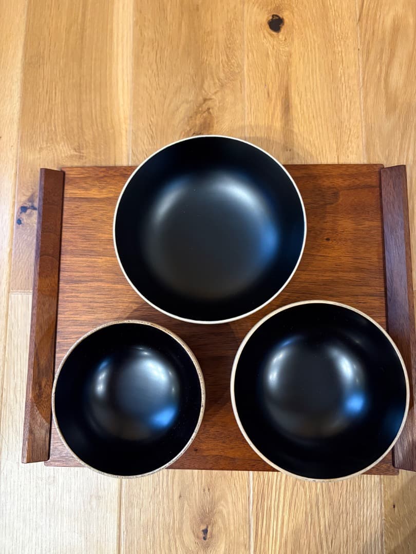 赤木明登 正法寺椀【白漆】セット