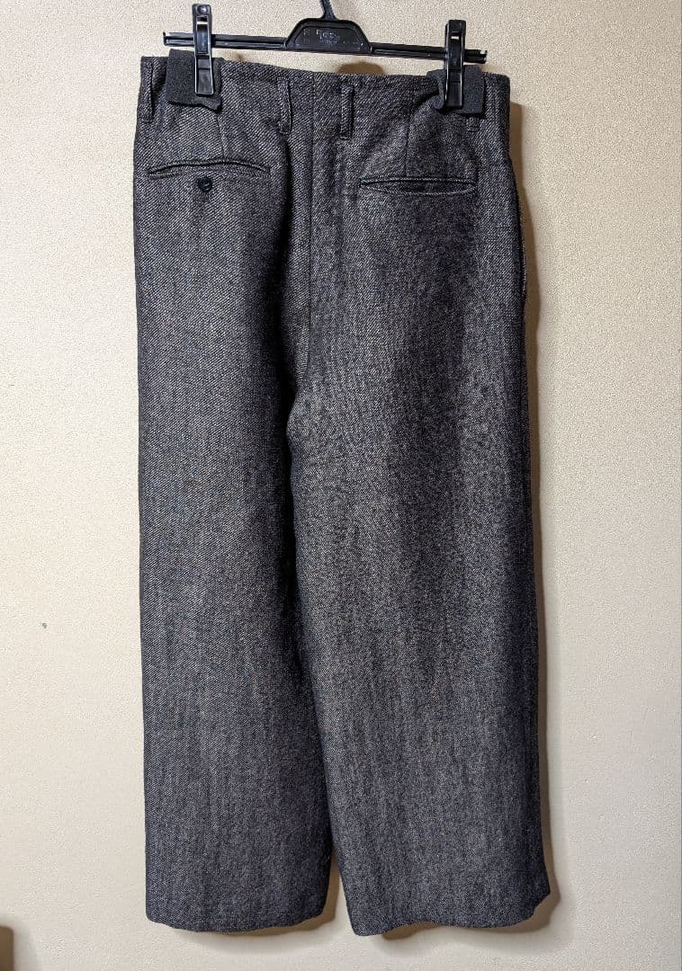 LIDNM Wool Linen Baggy Slacks 【Lサイズ】