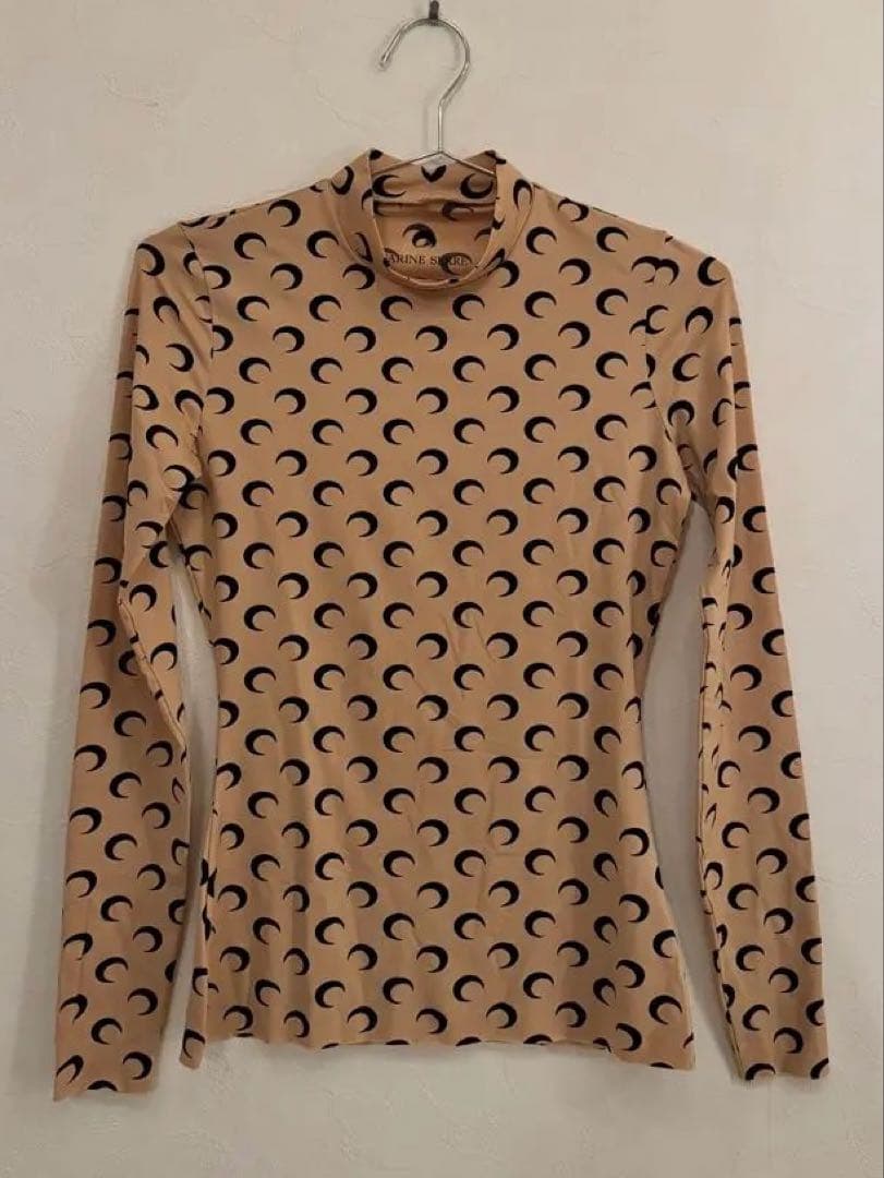 【MARINE SERRE】Second skin highneck top