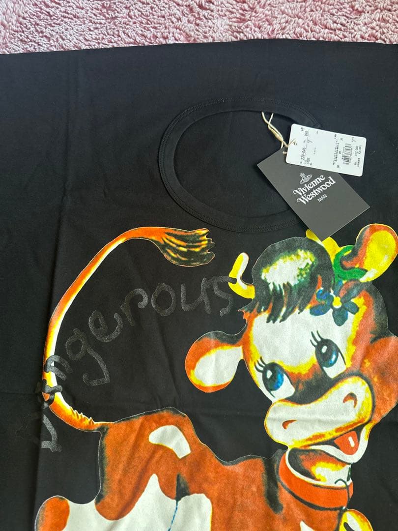 ヴィヴィアン　Tシャツ　黒　Vivienne Westwood トップス 牛柄