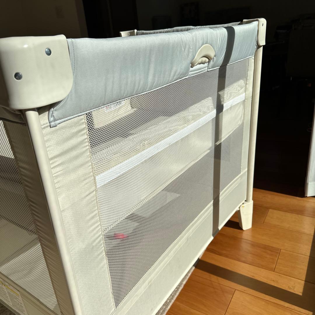 ココネルエアーAB ホワイトグレー ベビーベッド Aprica アップリカ