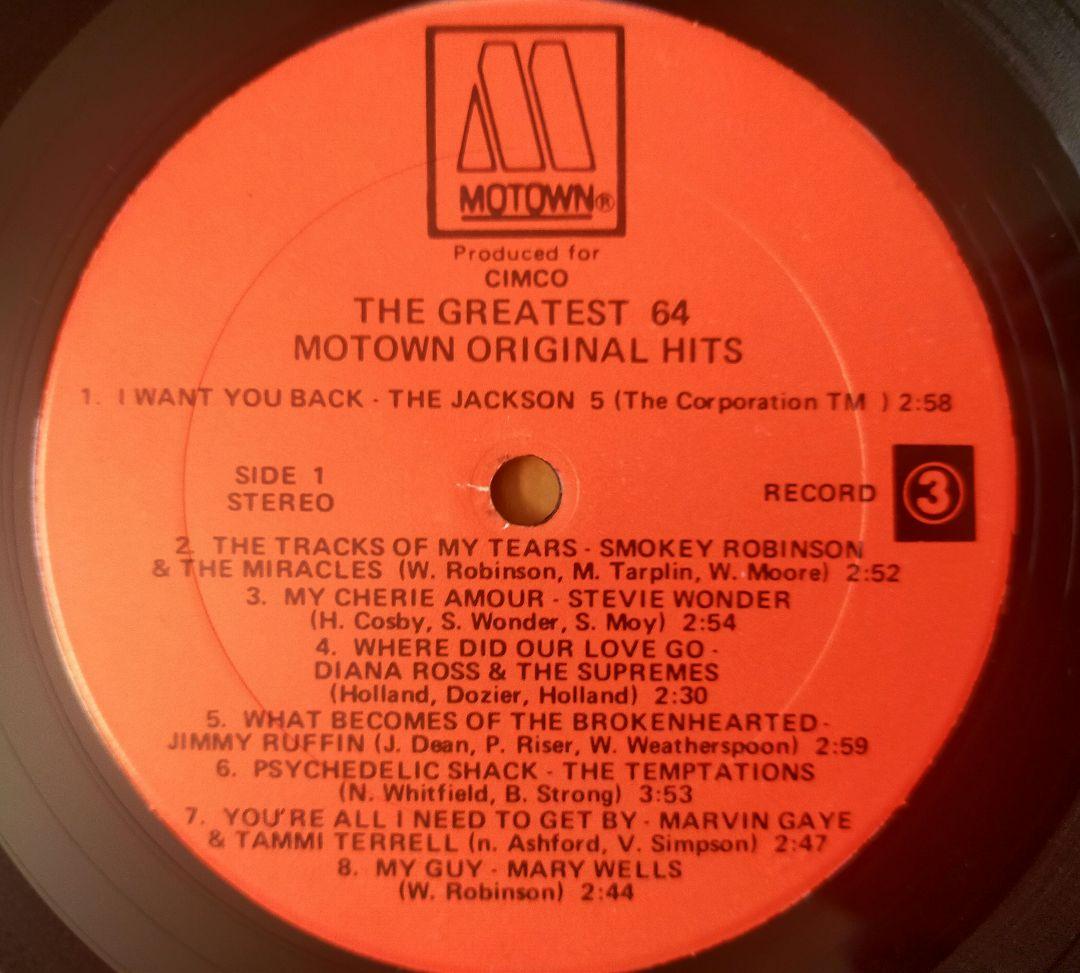 入手困難 4LP 64 モータウン ヒッツ (ジャクソン5 他多数)