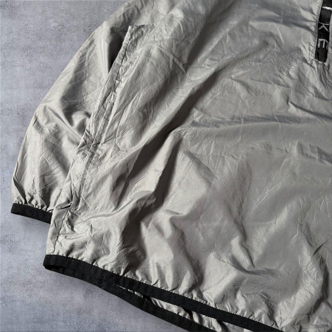 248古着00年代NIKEナイキハーフジッププルオーバー刺繍口ゴスウッシュ元ネタ