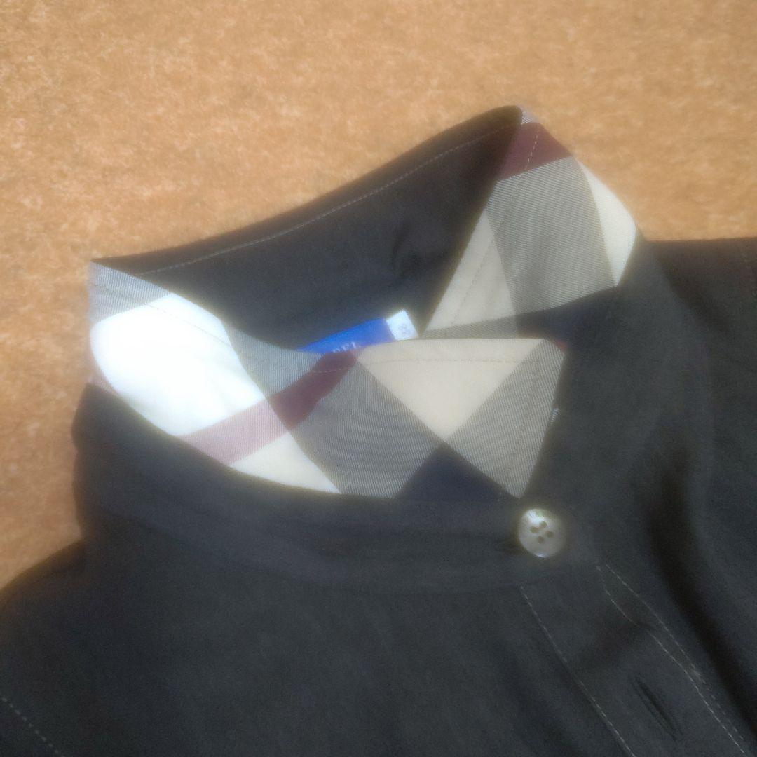 美品★ブルーレーベルクレストブリッジ★黒ロングワンピース★38