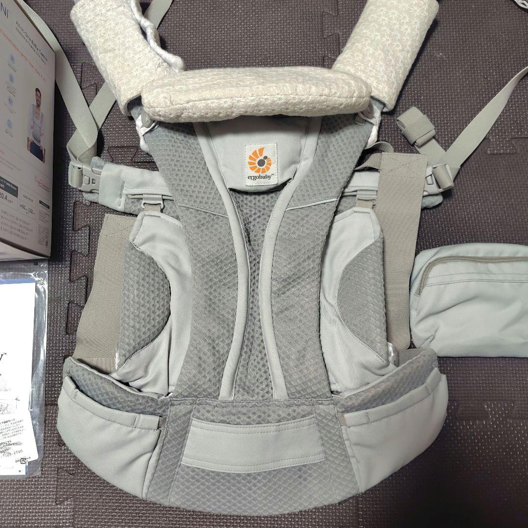 【ergobaby】オムニブリーズ　パールグレー　よだれカバー付き