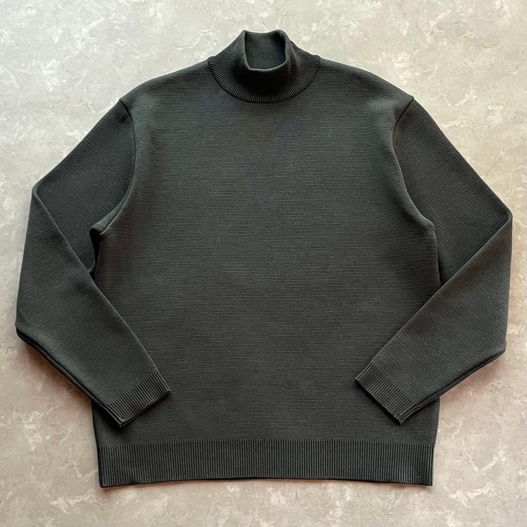 極美品☆パブリック トウキョウ／バウンドウールミラノリブ ハイネックニット XL