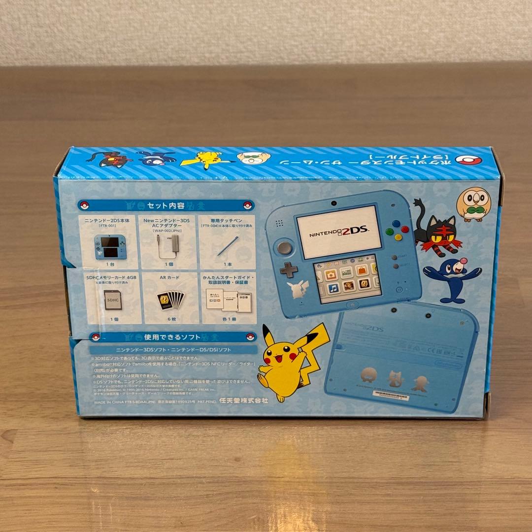 6-113【ほぼ未使用】ニンテンドー2DS ポケットモンスター サン・ムーン