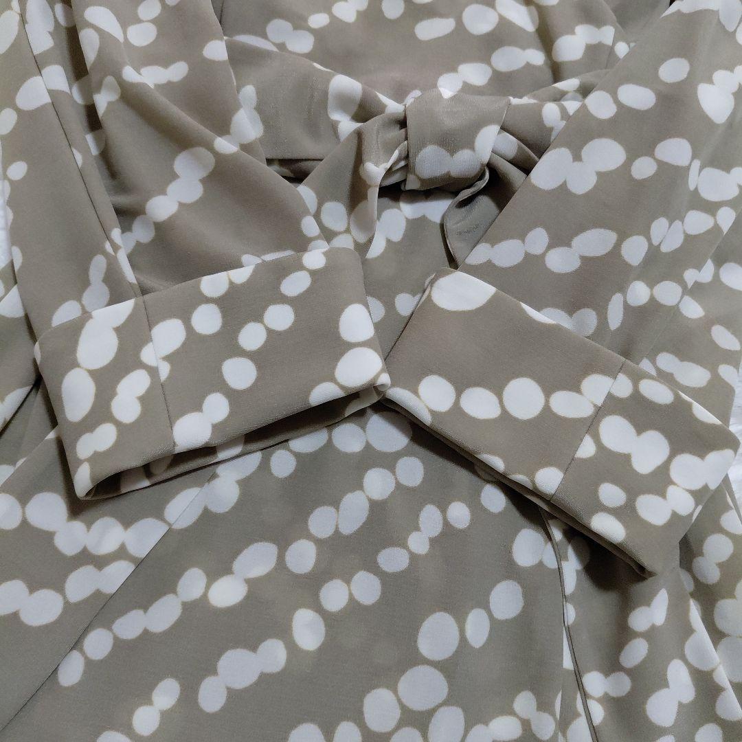 バーバリー　BURBERRY　ワンピース　 カシュクール　総柄　ベルトリボン