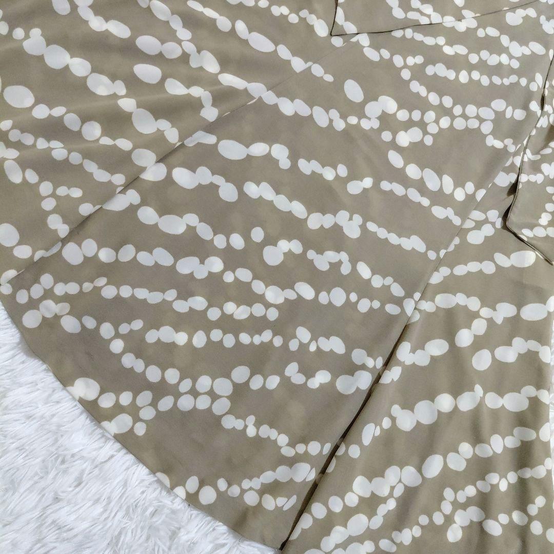 バーバリー　BURBERRY　ワンピース　 カシュクール　総柄　ベルトリボン