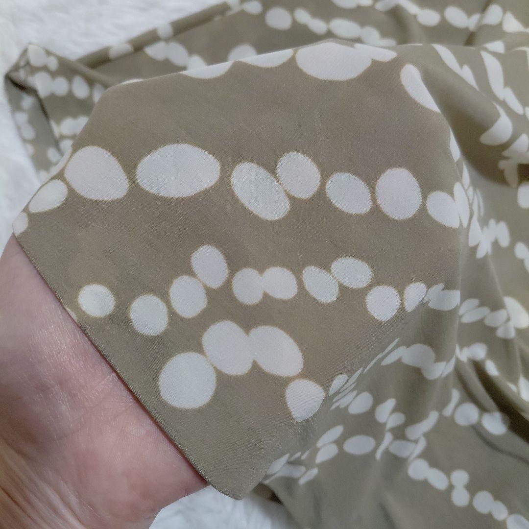 バーバリー　BURBERRY　ワンピース　 カシュクール　総柄　ベルトリボン