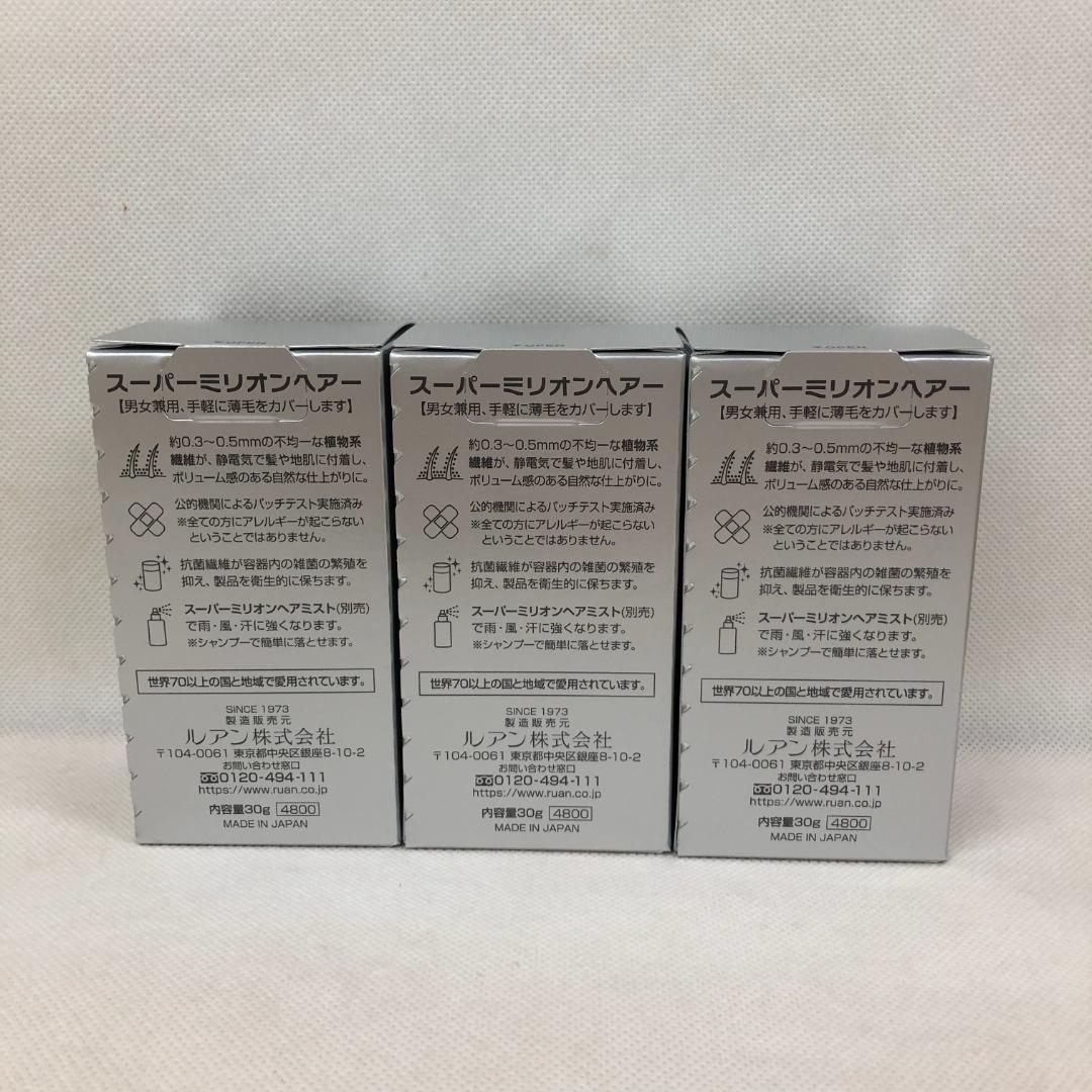 ルアン 3個セット スーパーミリオンヘアー 30g No.2 ダークブラウン