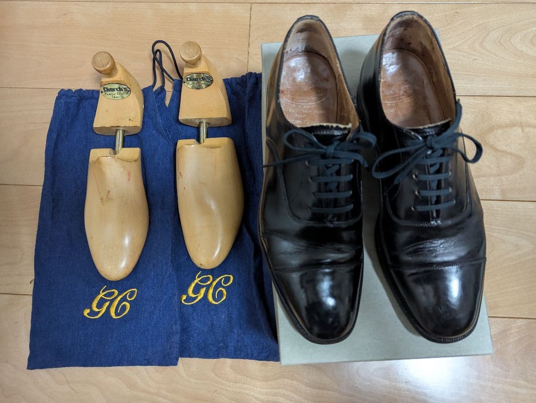 旧チャーチ ３都市 バルモラル（現コンサル）73ラスト 60E　シューツリー付き