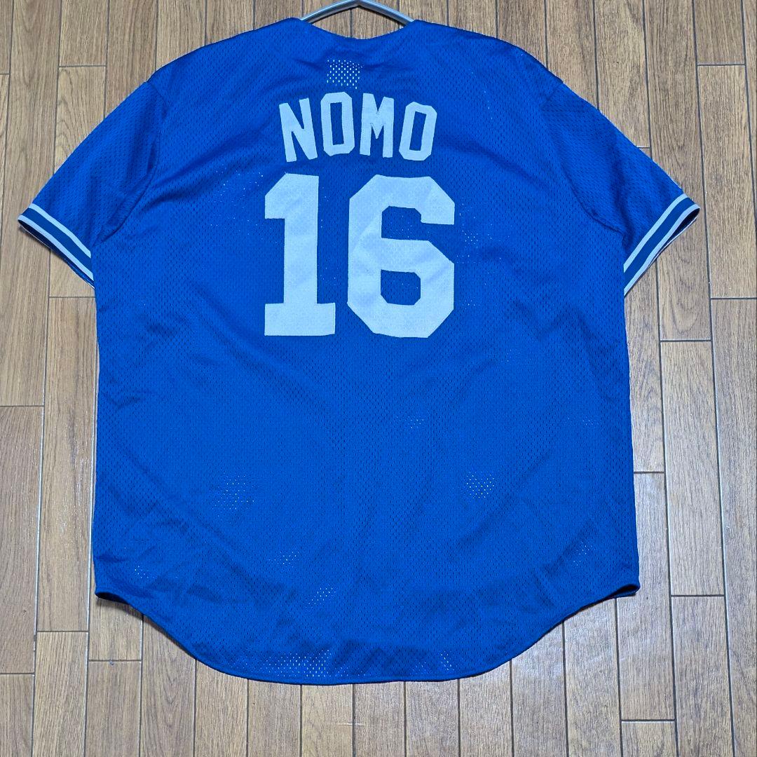 酒　90s USA製 マジェスティックドジャース 野茂英雄 ユニフォームＬ