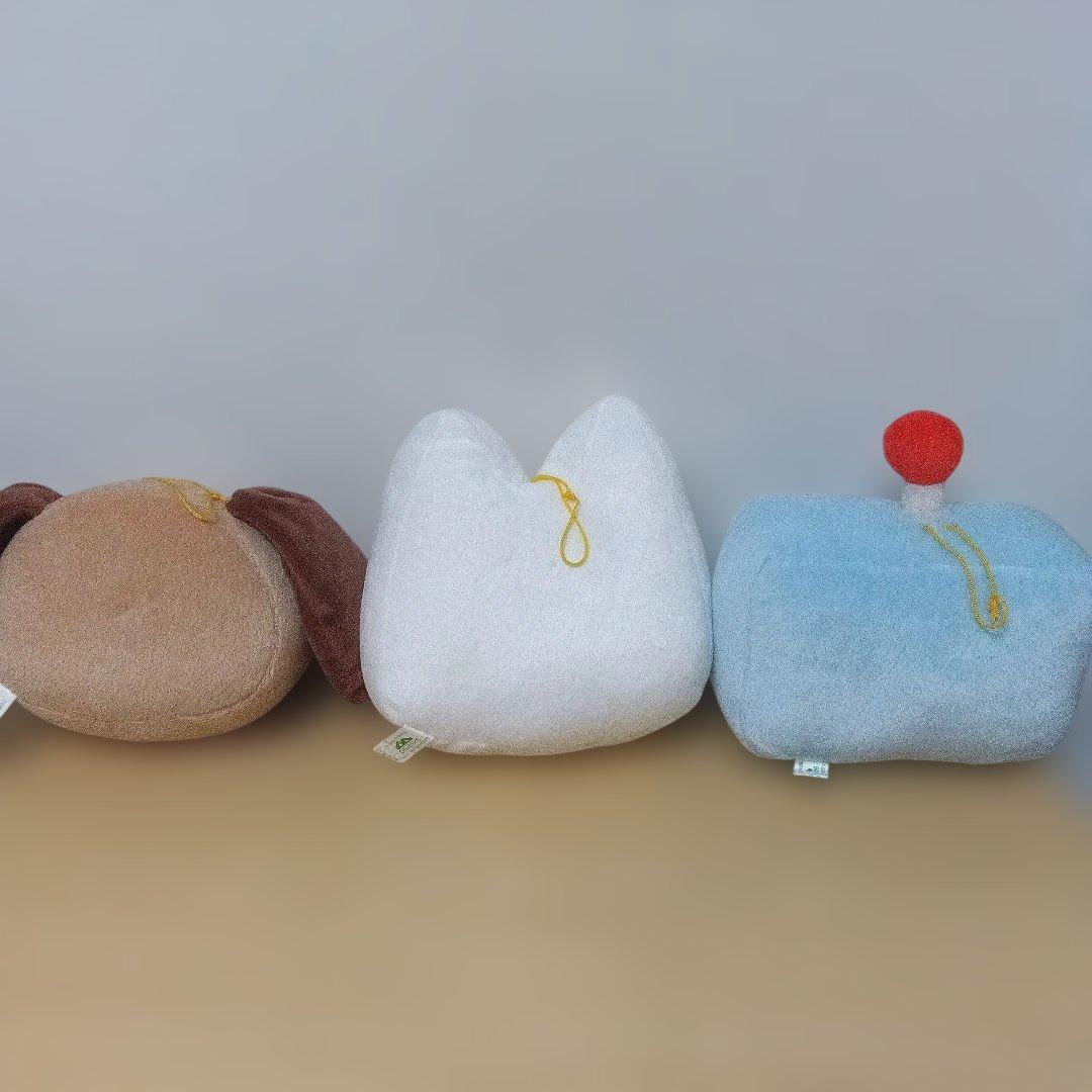 どこでもいっしょ　ミニクッション　3点セット　レトロ