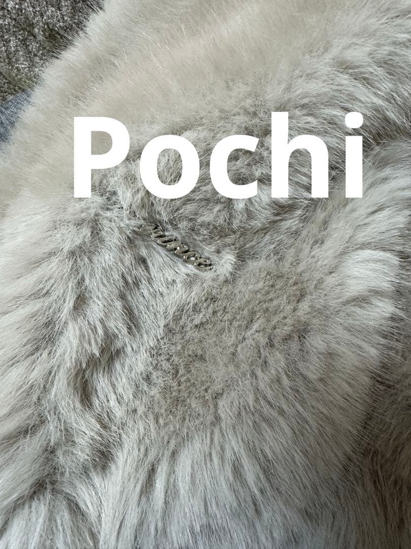 ジャケット・アウター Andwang kirakira 2way fur zip up gray