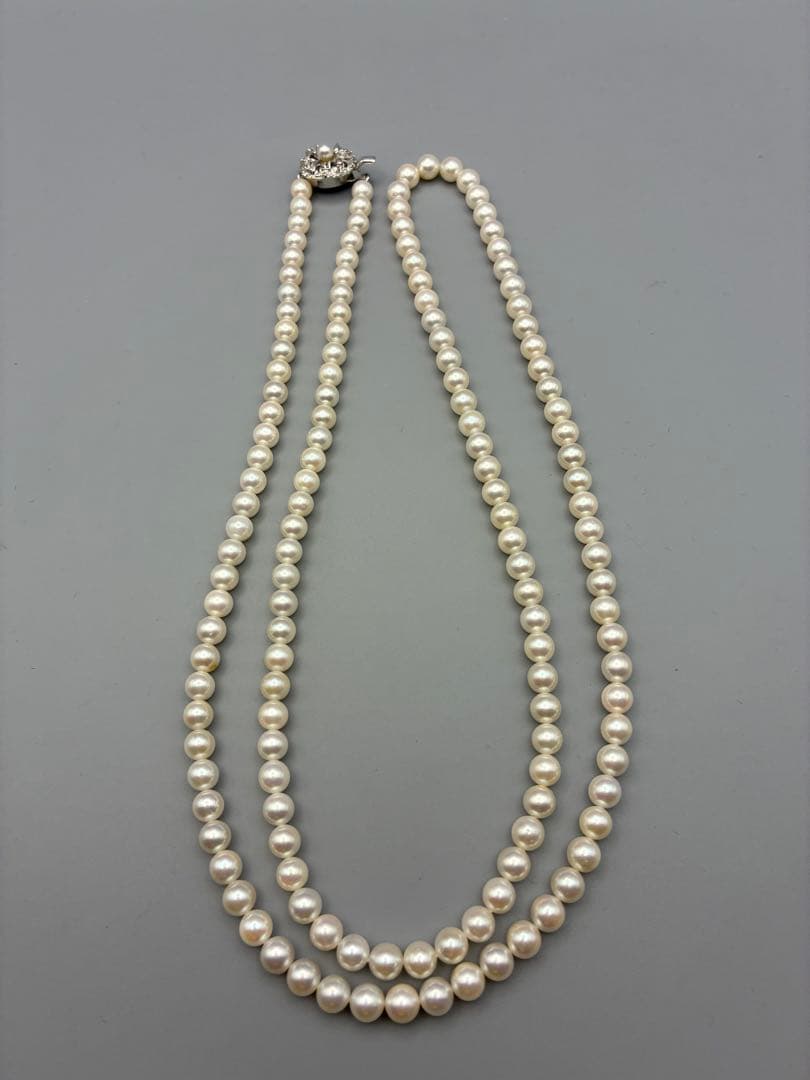 アコヤ真珠　本真珠　 0.6cm ロング　83cm レディース