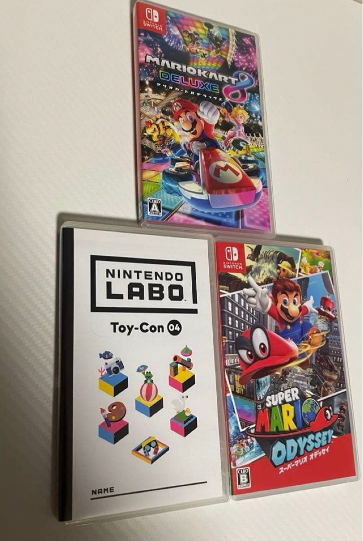 Nintendo Switch ゲーム3本セットマリオカート　マリオオデッセイ