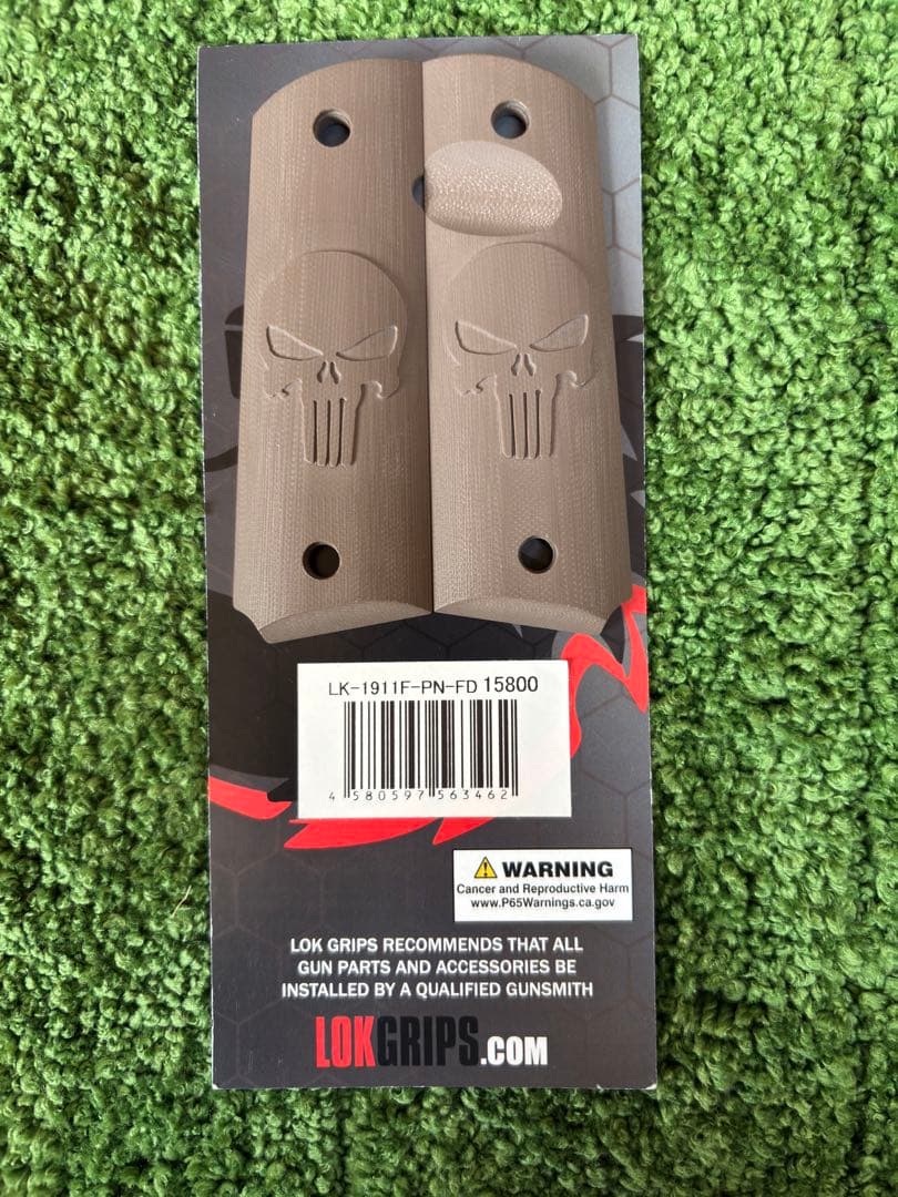 LOKGRIPS フルサイズ用 G10製　実物　ガバメントグリップ パニッシャー