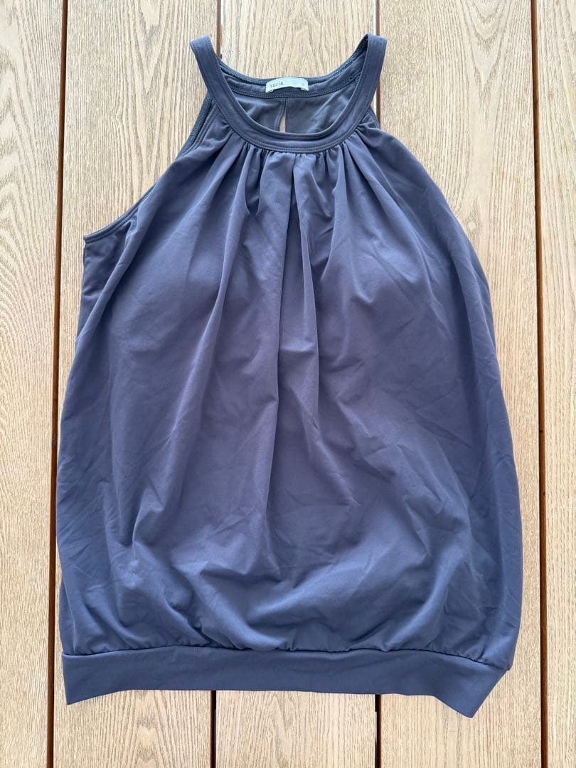 suria リナタンク ヨガトップス Lサイズ グレー