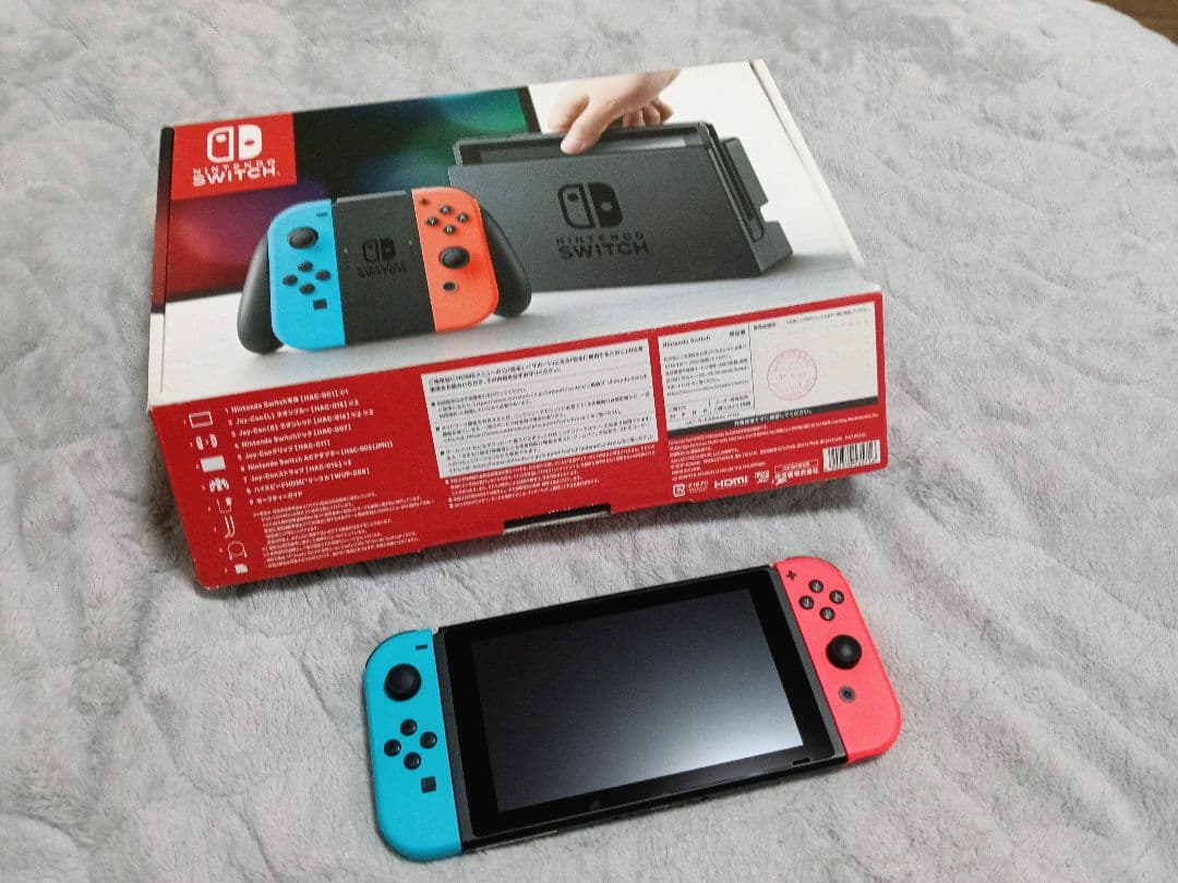 Nintendo Switch ネオンブルー/ネオンレッド 本体 [画面美品]