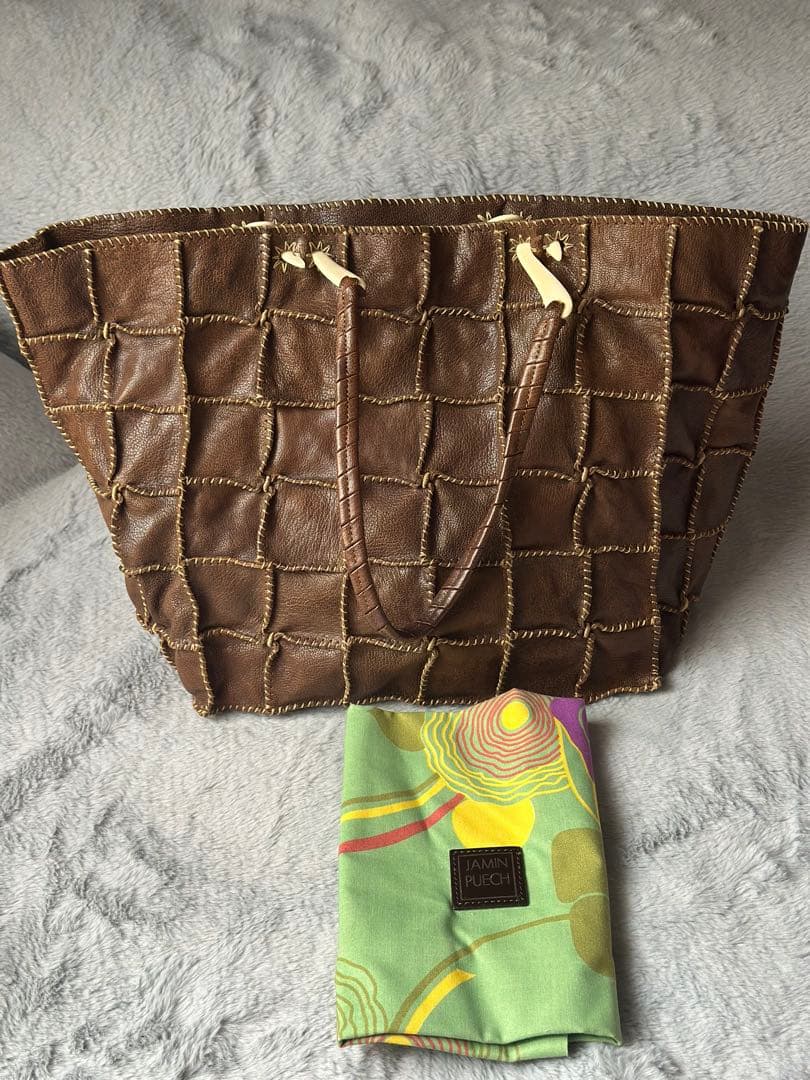 ジャマンピエッシュJamin Puech トートバッグ　ブラウン HONU オヌ