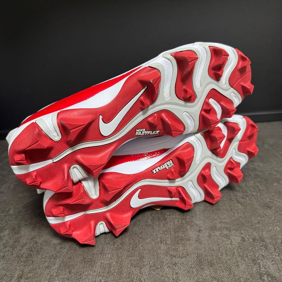 NIKE alpha manace shark レッド 赤 アメフト スパイク