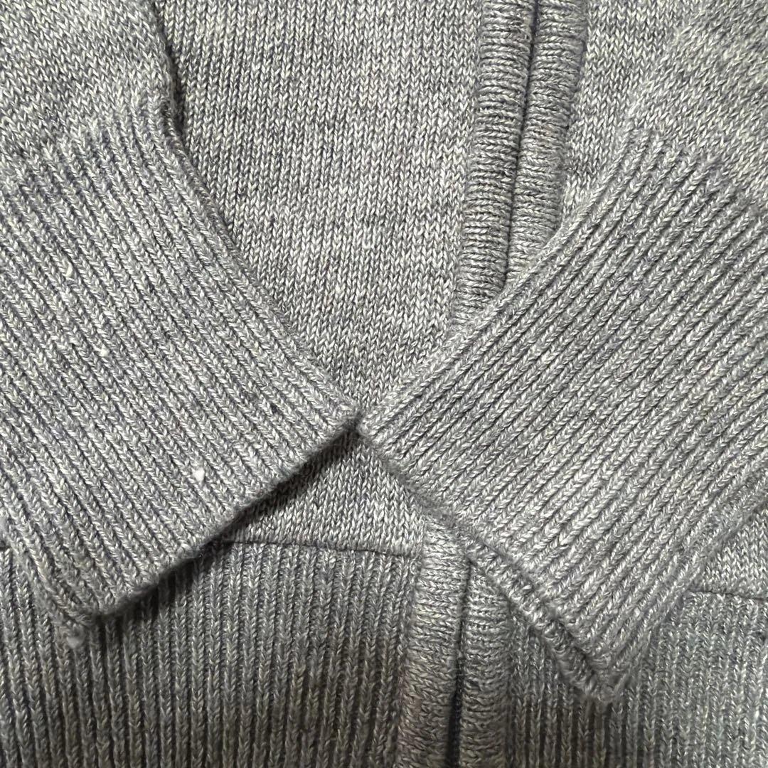 ヒステリックグラマー グレー ジップアップパーカー ニット