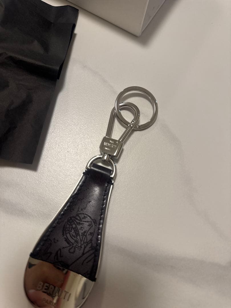 専用　ベルルッティフルスクリットレザー　シューホーン　キーホルダー