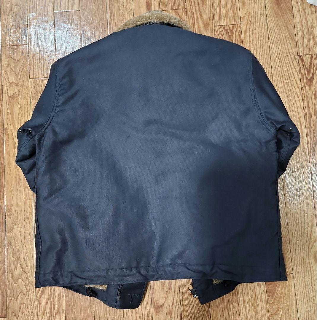 HOUSTON ヒューストン N-1 デッキジャケット ネイビー 40