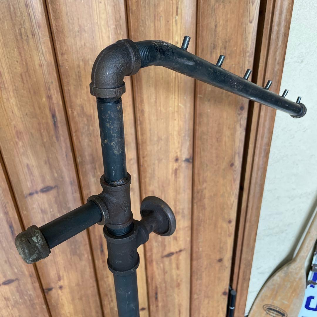 インダストリアル 配管パイプ スラントハンガー アイアン ラック 無骨 シャビー