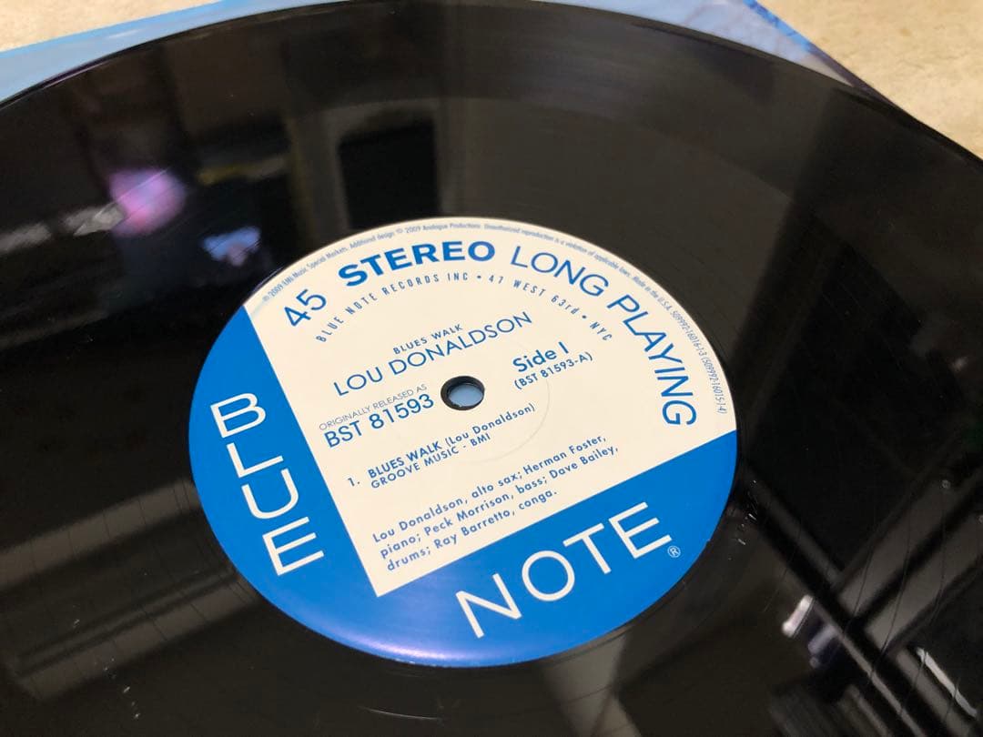 Lou Donaldson Blues Walk 45rpm 2LP 高音質